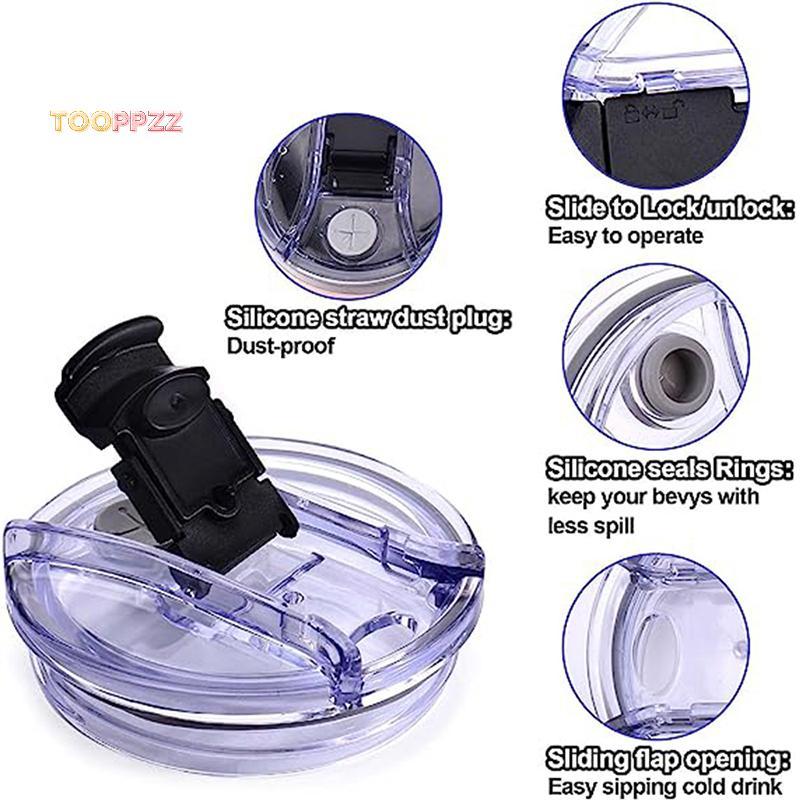 Tooppzz 40/30 oz giật gân bằng chứng nắp nhựa cho Ozark Trail RTIC Tumbler cup nhiều màu mới