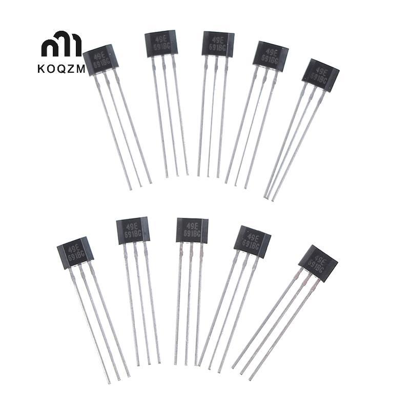 [KOQZM] 10 chiếc Cảm biến Hall element 49E OH49E SS49E Cảm biến tuyến tính Hall [mới]