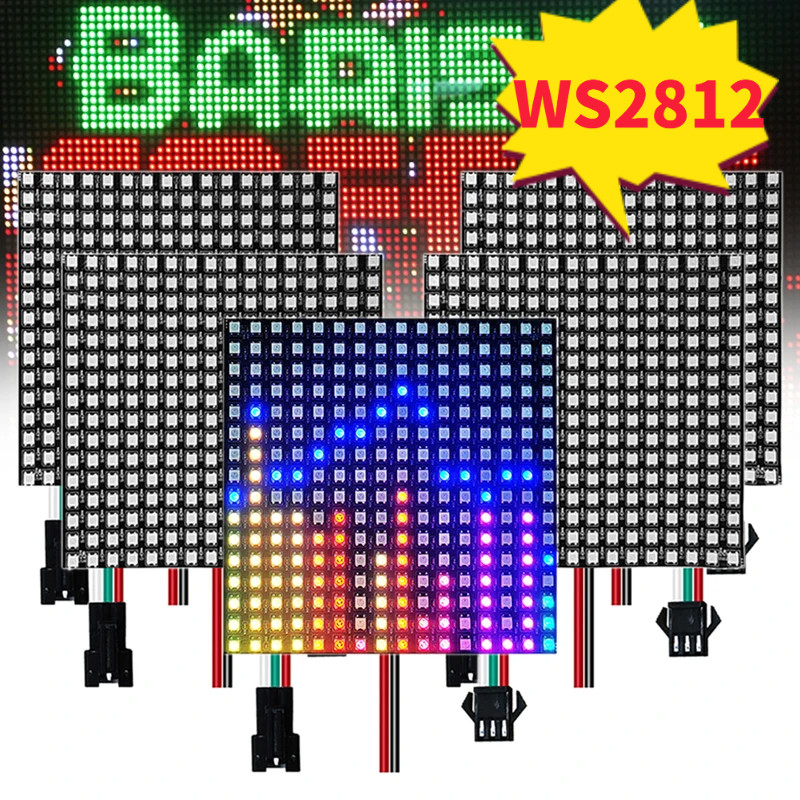 WS2812B 5050 RGB LED Bảng điều khiển linh hoạt kỹ thuật số WS2812 IC Mô-đun địa chỉ riêng Màn hình m