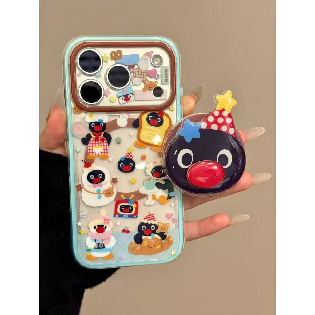 Ốp điện thoại hoạt hình nướng Anpanman Penguin iphone17 Apple 16 / 15 4.1