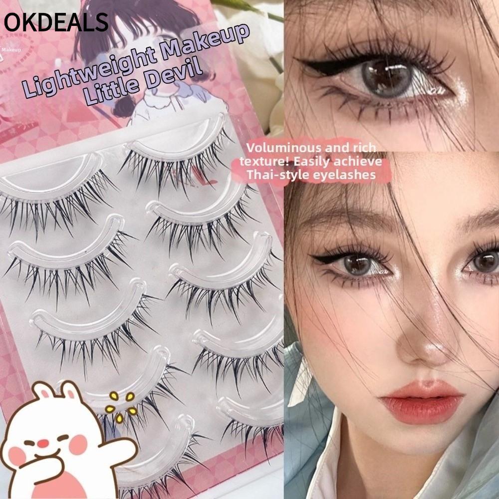OKDEALS Anime Hoạt Hình Lông Mi Giả, Màu Đen Curvature C DIY Mi Nối Dài, Hợp Thời Trang 7-14MM Dễ Dà