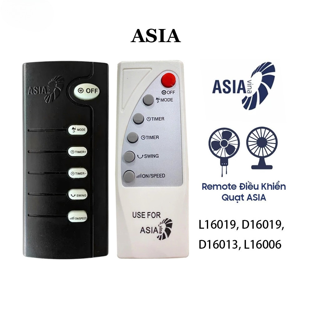 ALANK Remote Điều Khiển Quạt ASIA, Quạt treo tường/Quạt để bàn L16006, L16012, X16002