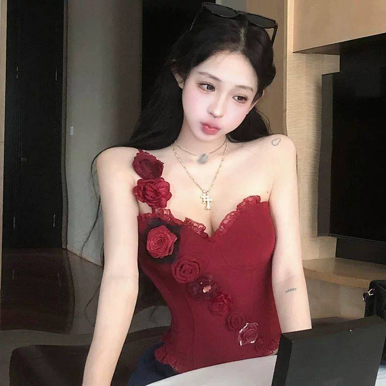 Pure Desire Hot Slim-fit Tube Top Camisole eo hẹp Hot Girl Top Pure Desire Hot Slim-fit Tube Top Cam
