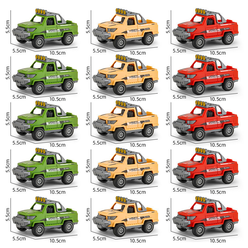 Small toy car for children, boys' simulation inertia toy car model, cartoon off-road pickup truck, s