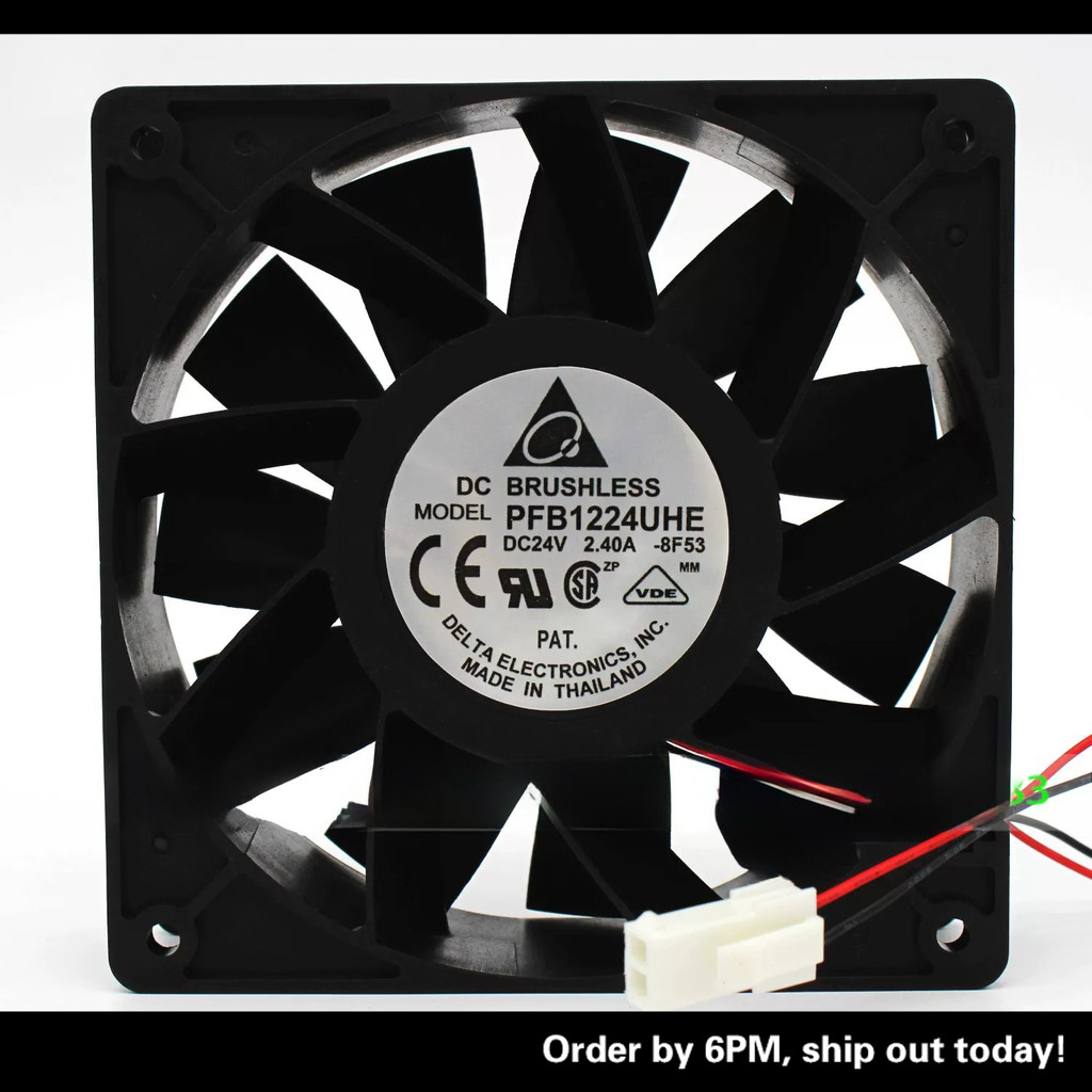 Quạt làm mát biến tần thể tích không khí cao Delta 12038 PFB1224UHE 24V 2.40A 12CM