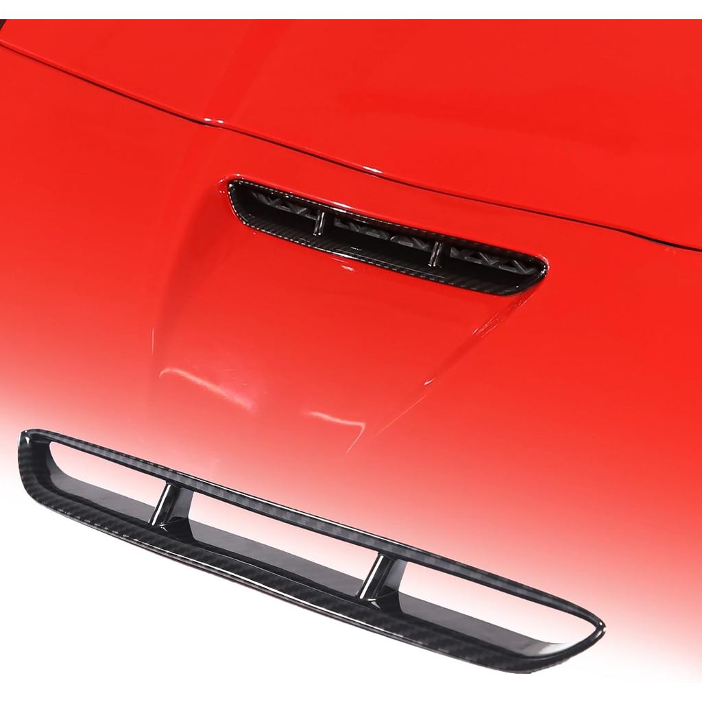 Viền đúc thìa mui xe phía trước PIUGILH Tương thích với Corvette C6 Z06 ZR1 2005-2013, Nắp đậy nắp p