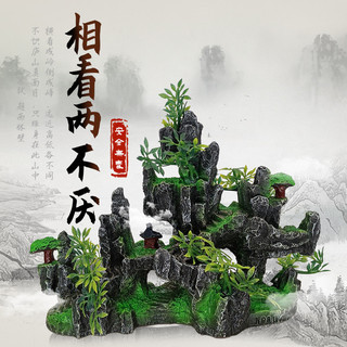 Hòn non bộ trang trí hồ cá - tiểu cảnh thư giãn | Non nước hữu tình Chạm đến sự an nhiên [Mẫu 1]