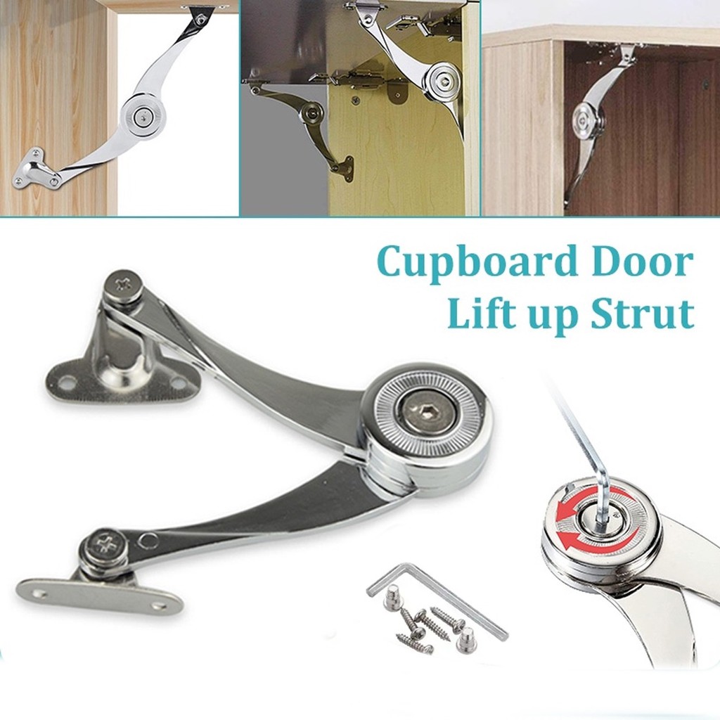 Tay Nâng Hạ Cánh Tủ Hình Compa, Tay nâng cánh tủ cao cấp chất liệu thép không rỉ, Tay nâng cánh tủ -