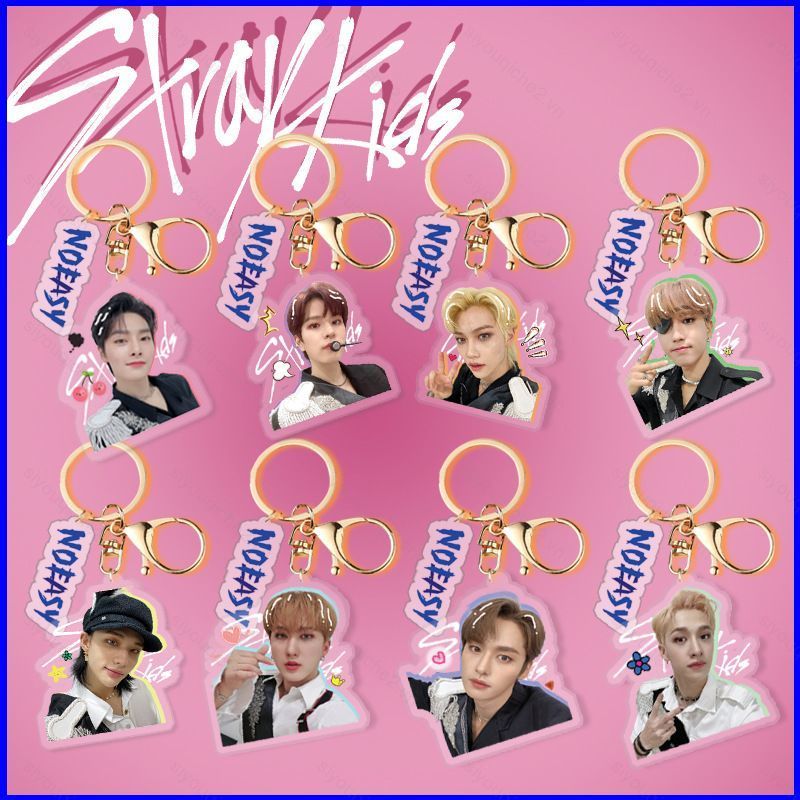 SV Stray Kids Bang Chan Hwang Hyun-Jin Lee Min-Ho NOEASY Acrylic móc khóa túi mặt dây chuyền VS