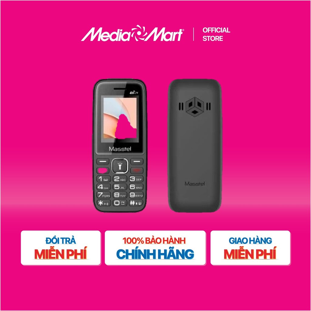 [SieuthiMediaMart] Masstel IZI 15 4G Đen (Black) BH chính hãng-Ship0đ