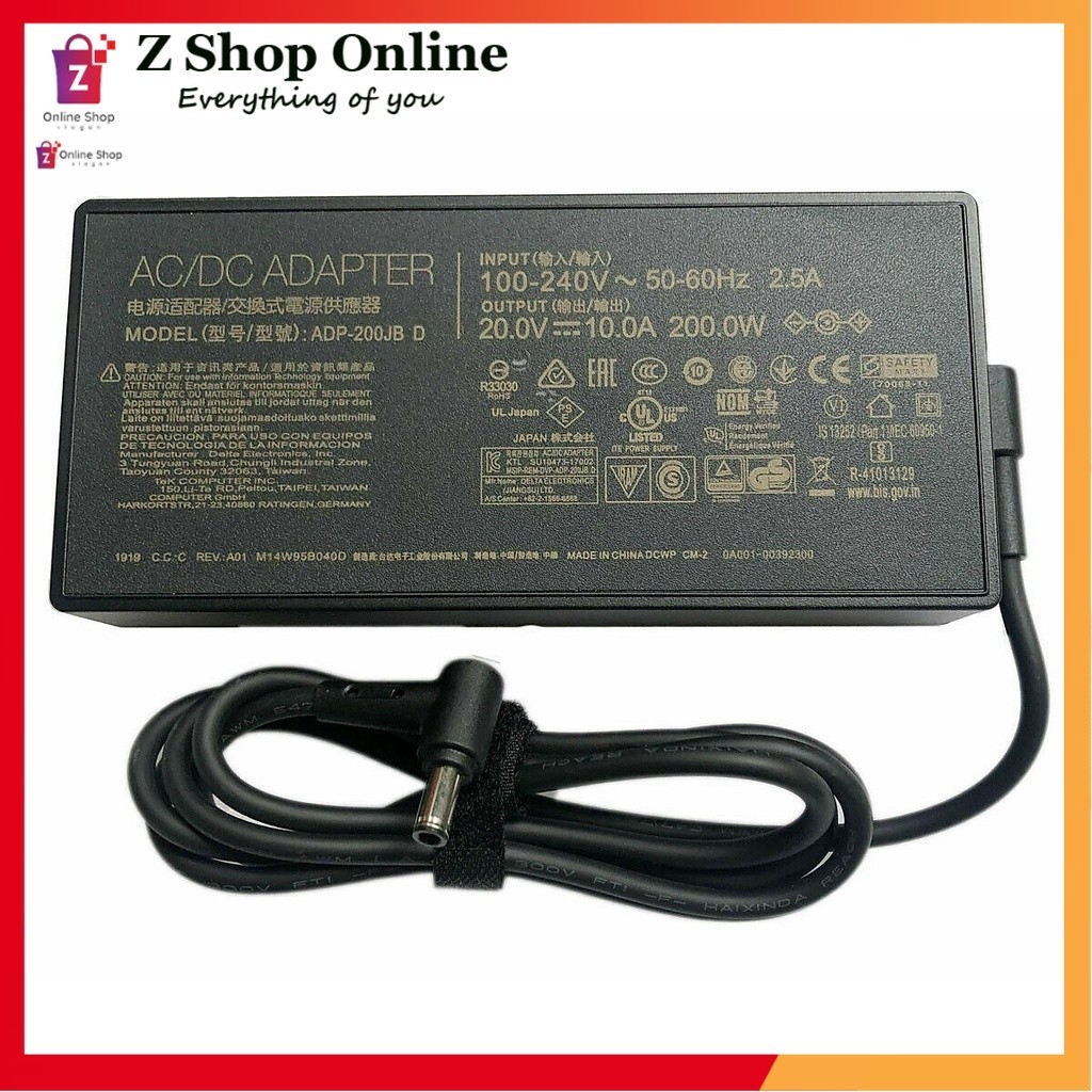 Sạc Laptop ASUS TUF Gaming A15 2021 TUF Gaming F15 2021 200W Charger ADP-200JB D AC Adapter
