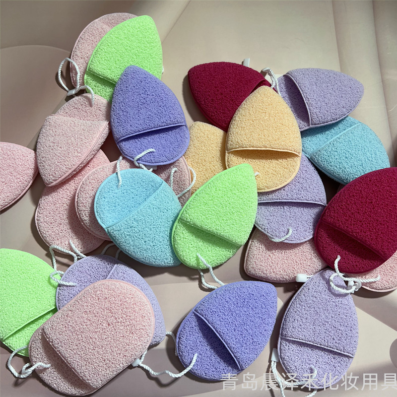 Găng tay phong cách nước giọt nước làm sạch phồng Chen Yihe Lazy Makeup Remover Face Wash droplet-Sh