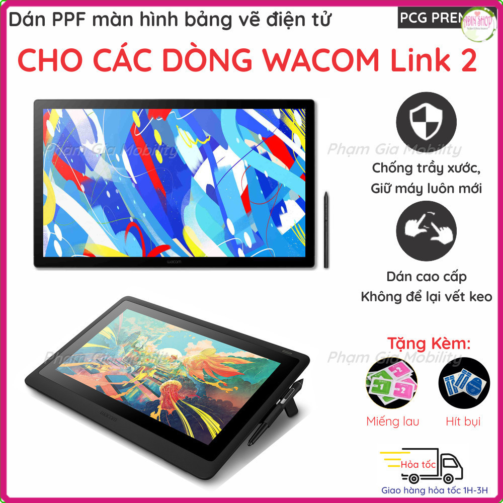 Dán màn dành cho bảng vẽ điện tử  Wacom Cintiq 16 24 DTK246 (DTK-246)  loại Nano, PPF, Paperlike vẽ 