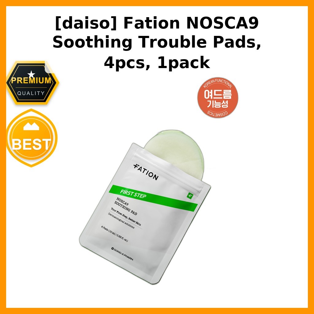 [daiso] Miếng đệm rắc rối dịu nhẹ Fation NOSCA9, 4 chiếc, 1 gói / Miếng đệm rắc rối Hàn Quốc / Giảm 