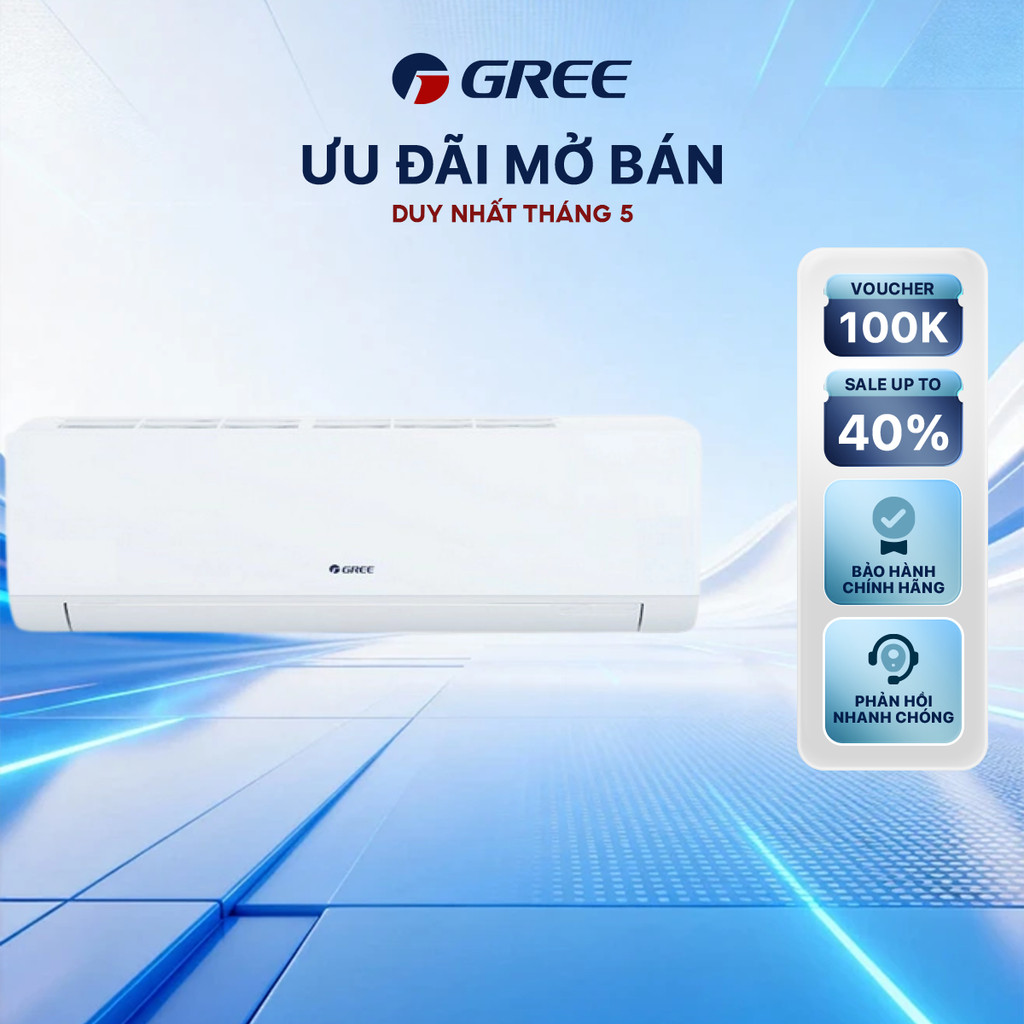 [MIỄN PHÍ LẮP ĐẶT_HCM] Điều Hòa Gree 1 Chiều 2.5HP BD24CN (Black Diamond) | Bảo Hành Chính Hãng