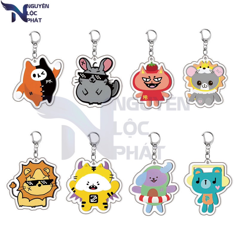 Sandwich CP GMM Q-Version Phuwin Jaidee Acrylic Móc Khóa Ba Lô Trang Trí Quà Tặng