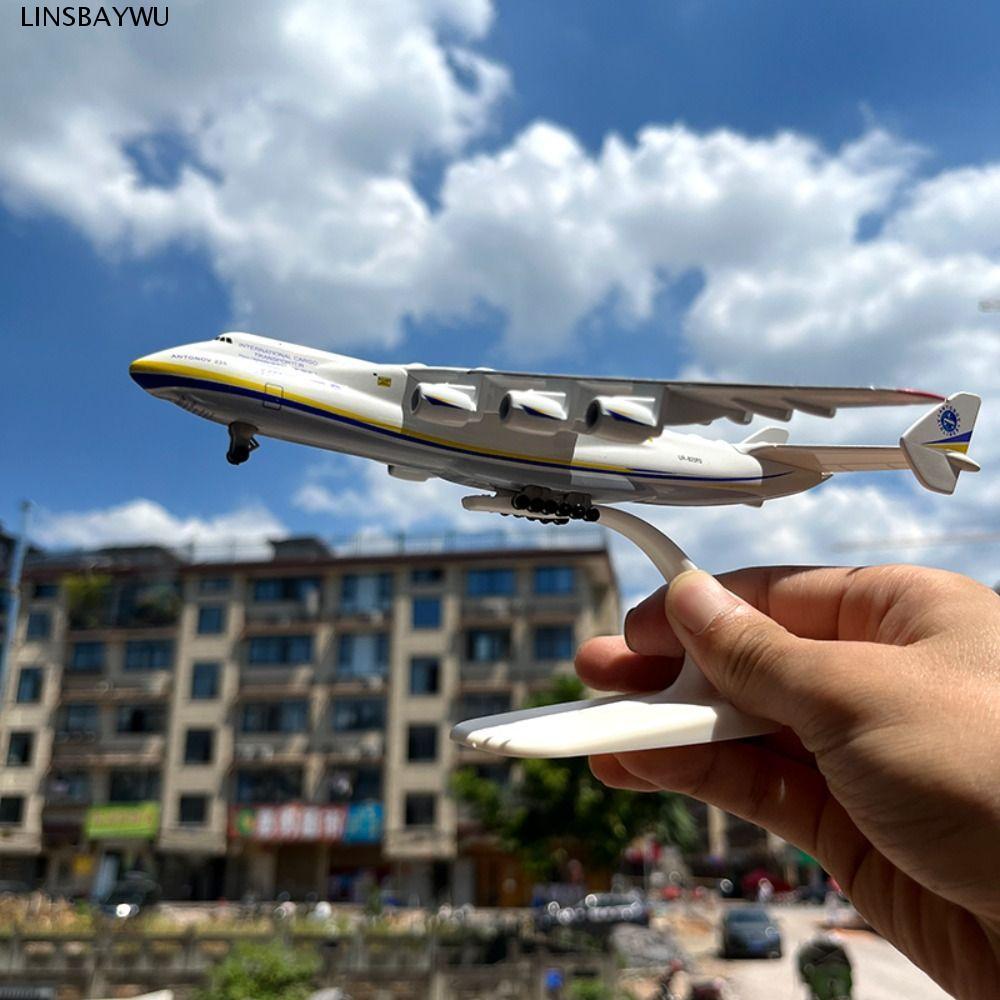 LINSBAYWU Antonov an-225, Máy bay mô hình hợp kim kim loại AN225, Máy bay tĩnh 20CM Mriya Diecast Mô