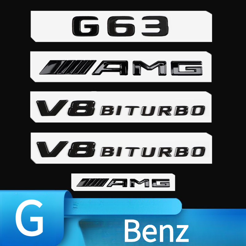 Benz G-Class Sửa Đổi Logo Xe Hơi Dán Nhãn G500 G350d G63 G55 G65 Phụ Kiện Ô Tô AMG Đuôi Logo Trang T
