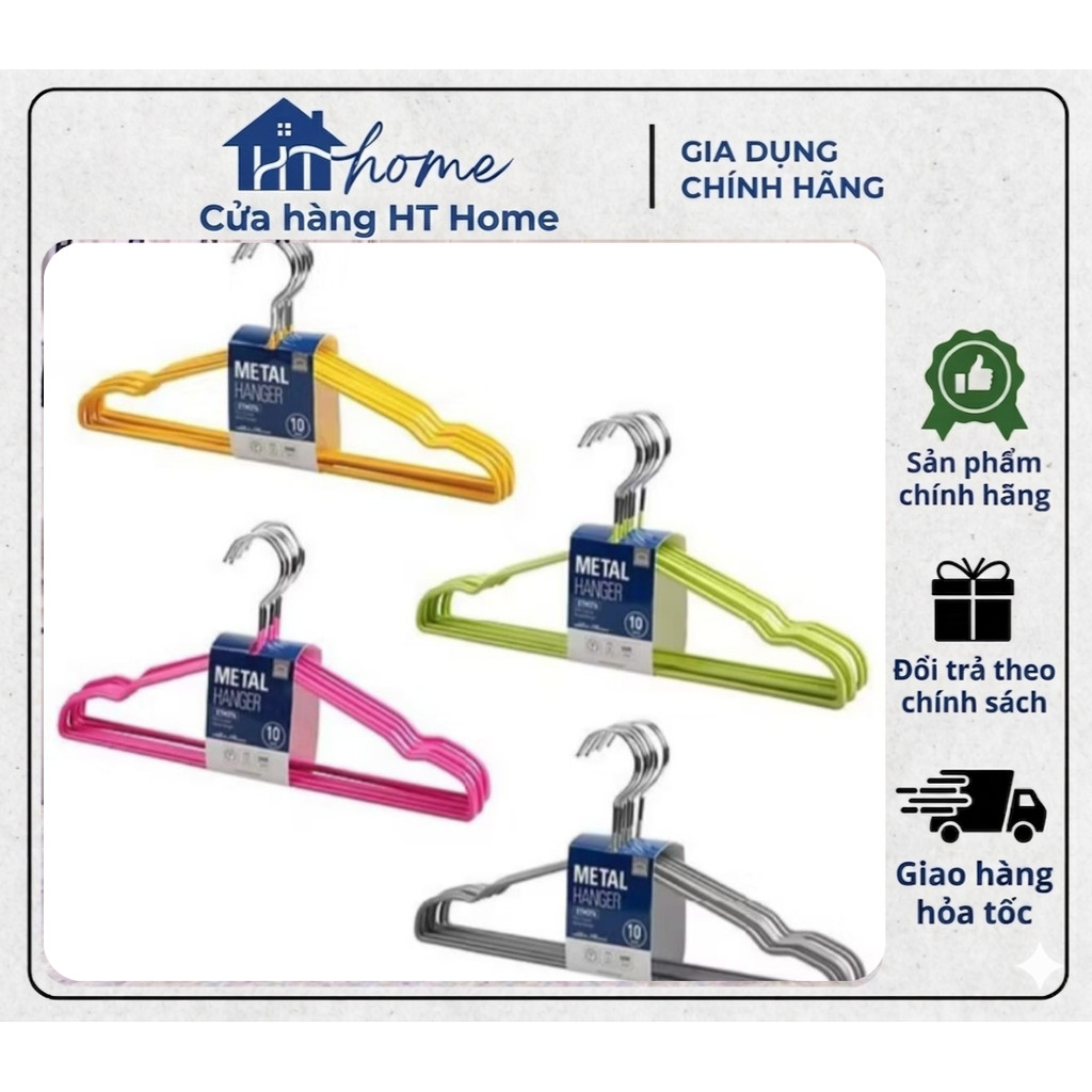 SET 10 MÓC TREO QUẦN ÁO LOCKNLOCK-ETM376
