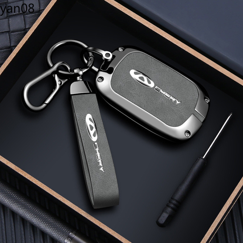 Dành Cho Chery Fulwin T9 T10 Fengyun Hợp Kim Kẽm Da Chìa Khóa Ô Tô Giá Đỡ ChainFor Chery Tiggo REV C