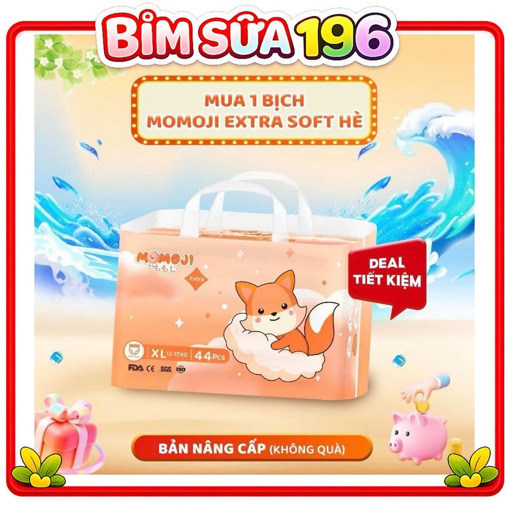 Bỉm Quần MOMOJI EXTRA SOFT Siêu Thấm Hút đủ size