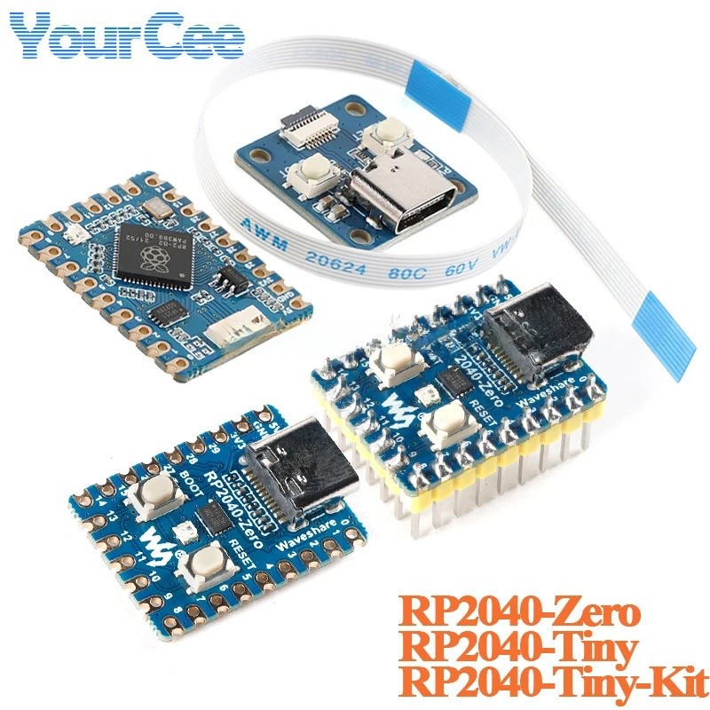 5 Cái / 1 Cái RP2040-Tiny RP2040 ZERO Raspberry Pi PICO Ban Phát Triển Mô Đun 264KB SRAM 2MB Flash C