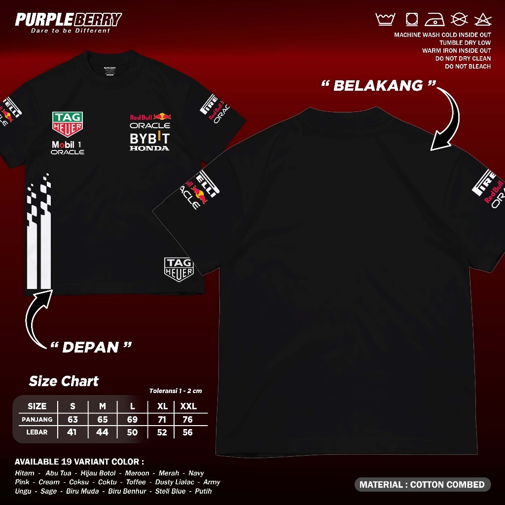 Áo thun Formula One Team Redbull Oracle Racing Microfiber Jersey