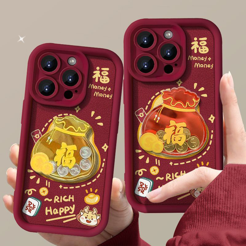 Ốp Lưng Cho Motorola Moto G85 G86 G56 G24 G35 G14 G52 E14 G05 G34 G75 GPlay 2025 3D Dễ Thương May Mắ