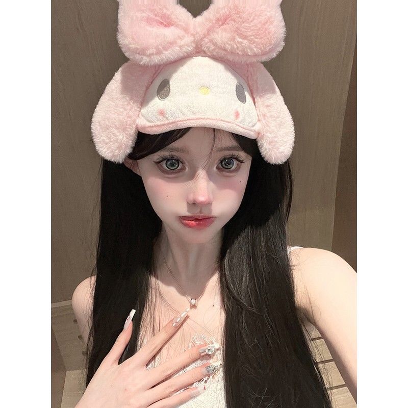New Product#[7350People Collection]My Melody Soft Girl Big Bow Hairband for Women Cute Face Washing 