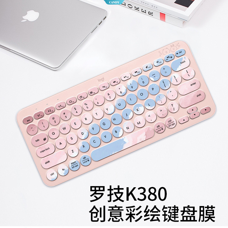 Miếng dán bảo vệ bàn phím silicon toàn diện in hình hoạt hình dễ thương cho bàn phím Bluetooth không