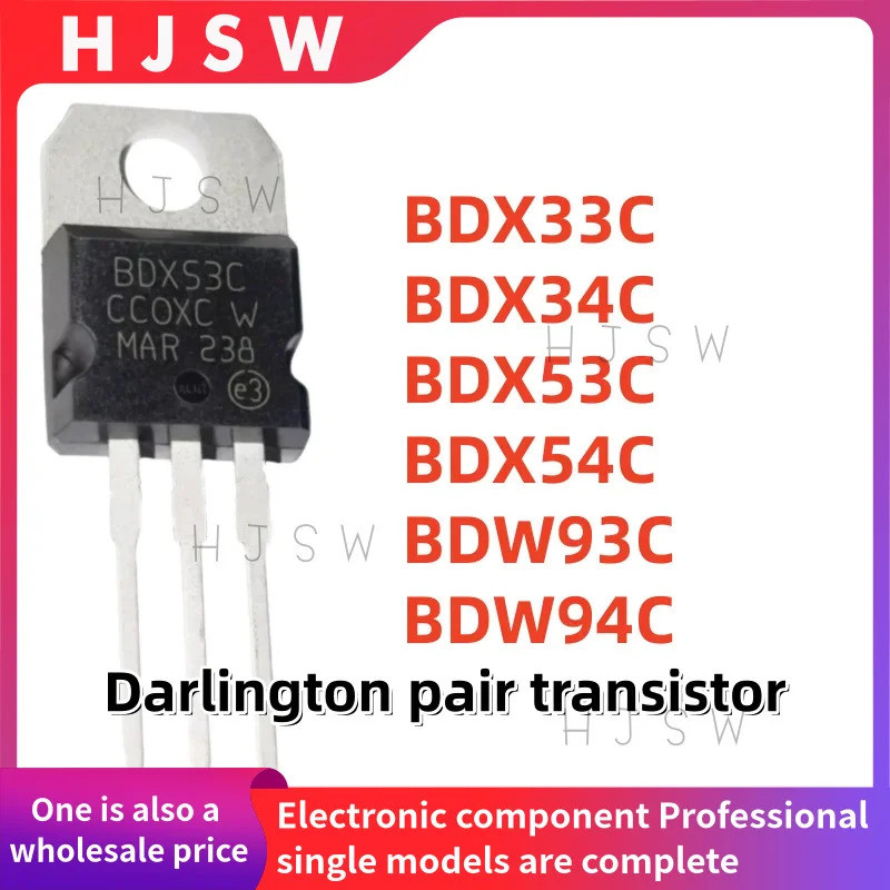 5 Chiếc BDX33C BDX34C BDX53C BDX54C BDW93C BDW94C BDX33 BDX34 BDX53 BDX54 BDW93 BDW94 BDX BDW TO-220