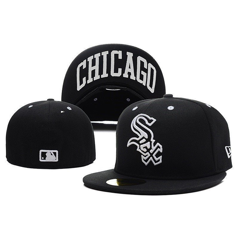 Mlb Chicago White Sox Unisex Nam Nữ 59Fifty Trang Bị Snapback Flat Vành Mũ Với Full Fit Hat 1 GUET O