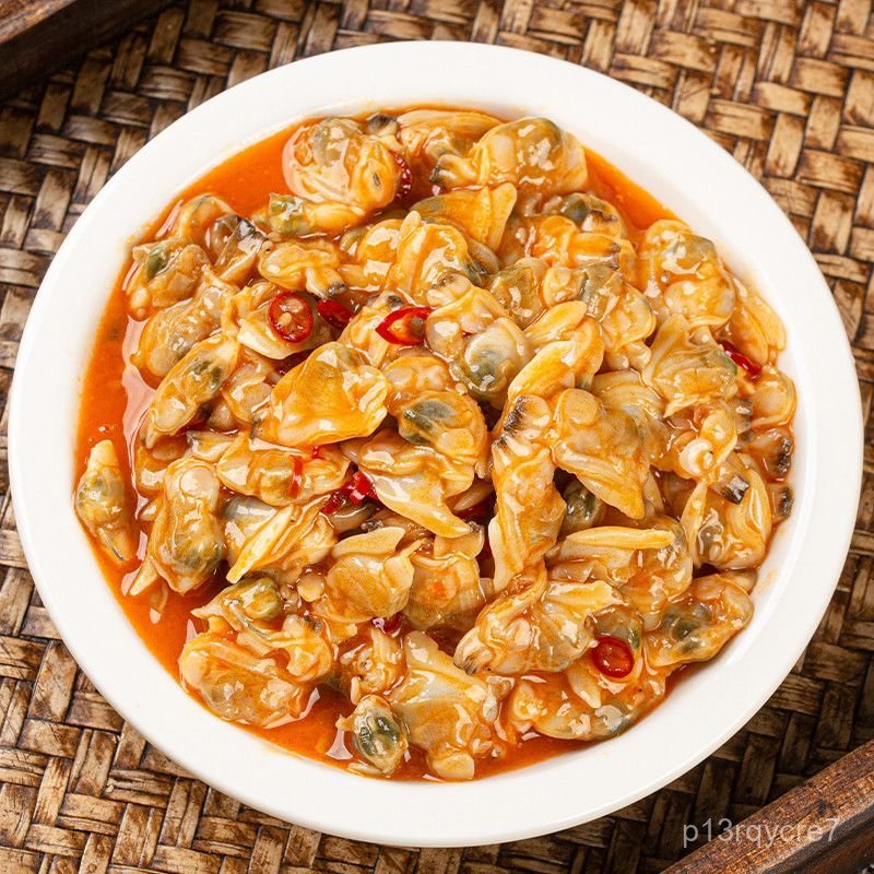 Thịt ngao cay tê 500g kiểu Nhật hải sản ngao hoa ăn liền sỉ lẻ nhà hàng nguyên liệu nấu ăn thơm ngon