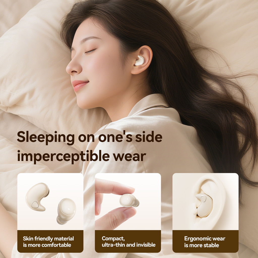 SPRSE M126 Tai nghe Bluetooth ngủ 2 cặp không dây có Mic Tai nghe Mini khử tiếng ồn Tai nghe trò chơi | BigBuy360 - bigbuy360.vn