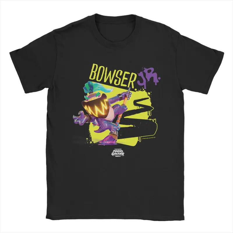 Super Marios Galaxy Movie Wonder Bowser Jr. Áo nam Nữ Cotton 1 Tay Ngắn Size 6XL