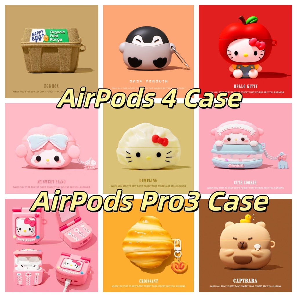 Ốp Lưng Hoạt Hình Cho AirPods 4 [2024] AirPods Pro3 [2025] Vỏ Tai Nghe Không Dây Apple AirPods 4 / 4