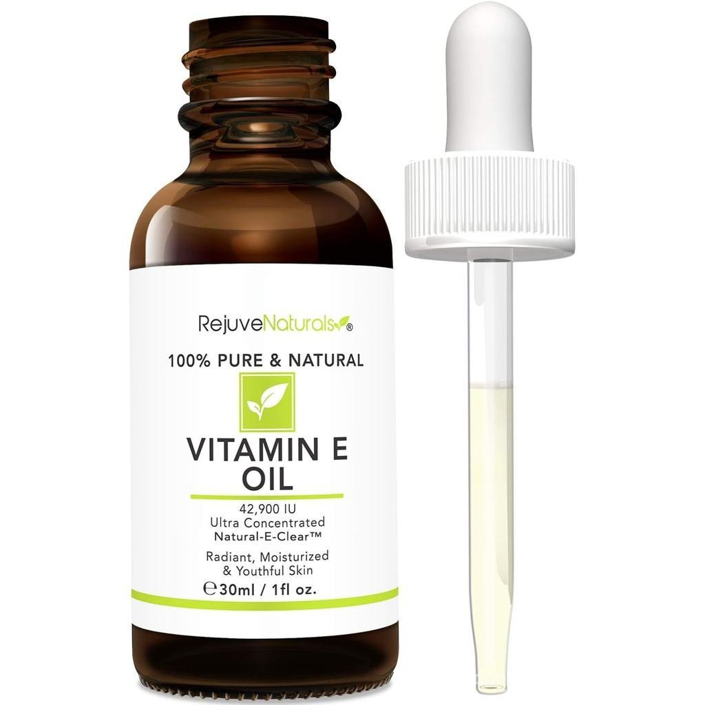 Dầu Vitamin E 100% nguyên chất & tự nhiên 42.900 IU – phục hồi da khô/hư tổn do phẫu thuật, mụn, nám