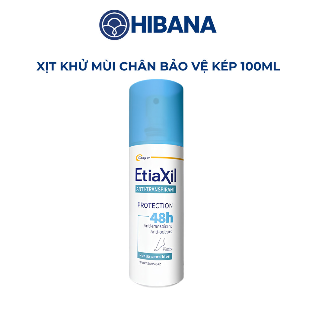 Xịt Khử Mùi Chân Etiaxil Bảo Vệ Kép 100ml