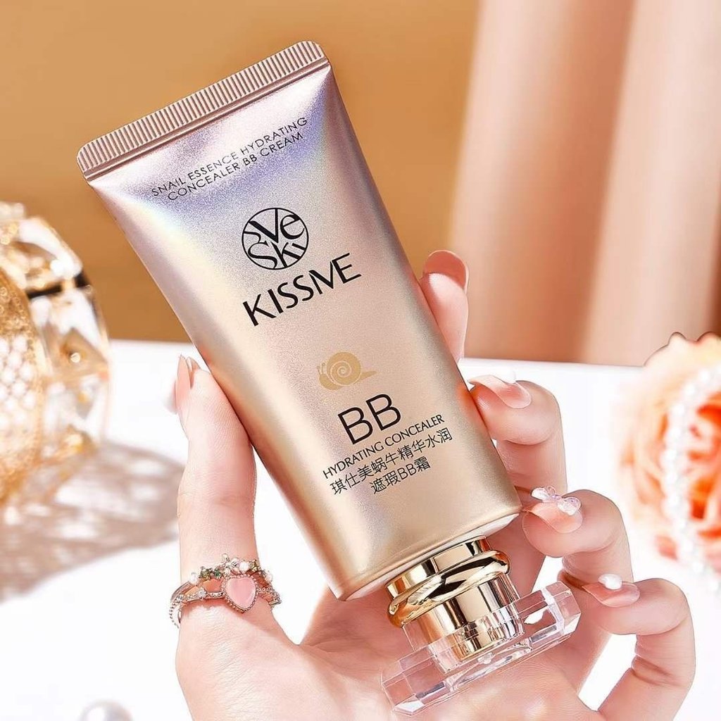 Qi Shimei Snail Essence Kem che khuyết điểm dưỡng ẩm bb Cream Giá rẻ dành cho sinh viên Kiểm soát dầ