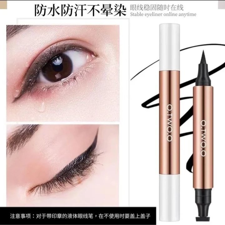 OTWOO Seal Eyeliner Cat 's Eye Triangle Liquid Eyeliner Seal Chống thấm nước Chống mồ hôi Lâu trôi K