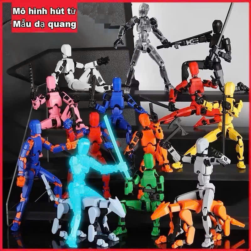 ĐỒ CHƠI MÔ HÌNH ROBOT LẮP GHÉP DUMMY 13 ACTION FIGURE TỰ LẮP RÁP / LẮP RÁP MÔ HÌNH NHÂN VẬT NGƯỜI 3D