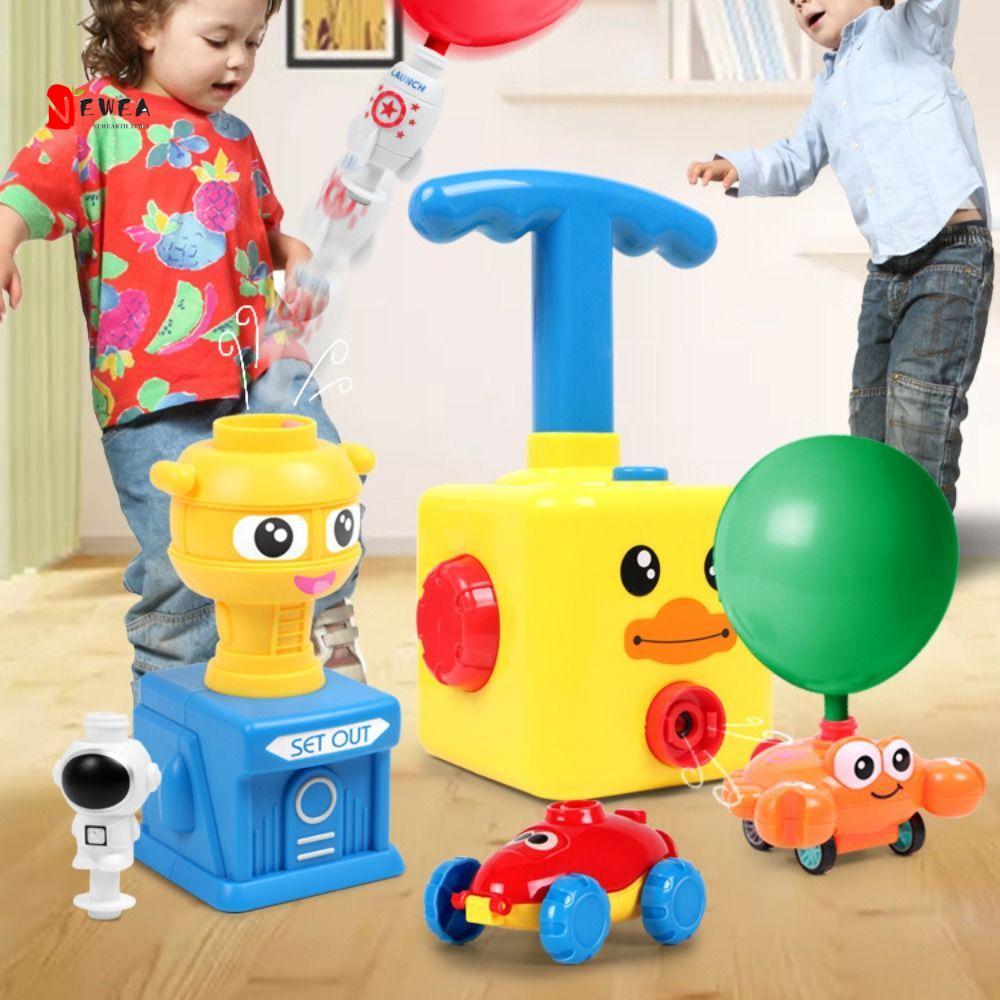 NEWEARTH LIMIT Balloon Powered Car, Tháp phóng áp suất quán tính Rocket Balloon Launch Tower Toy, Bó
