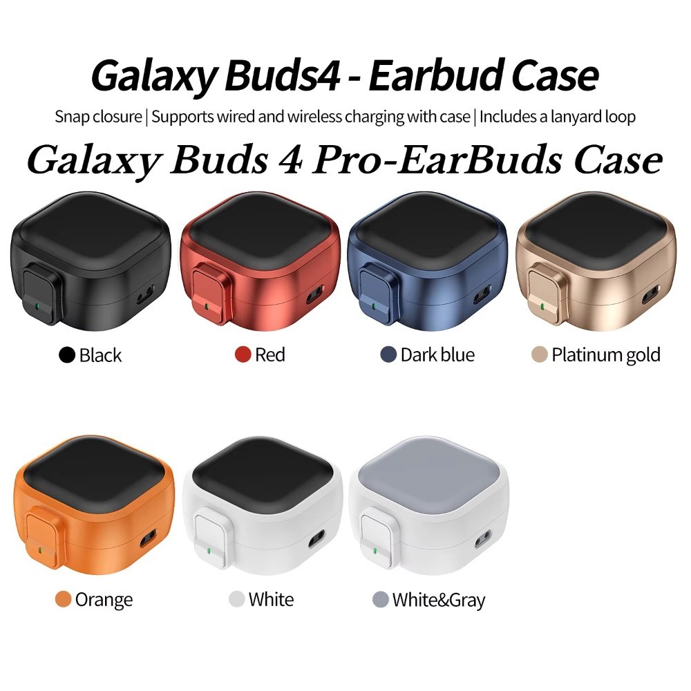 Vỏ khóa chuyển đổi hai màu cho Samsung Galaxy Buds 4 Pro (2026) AI True Wireless Bluetooth Earbuds V