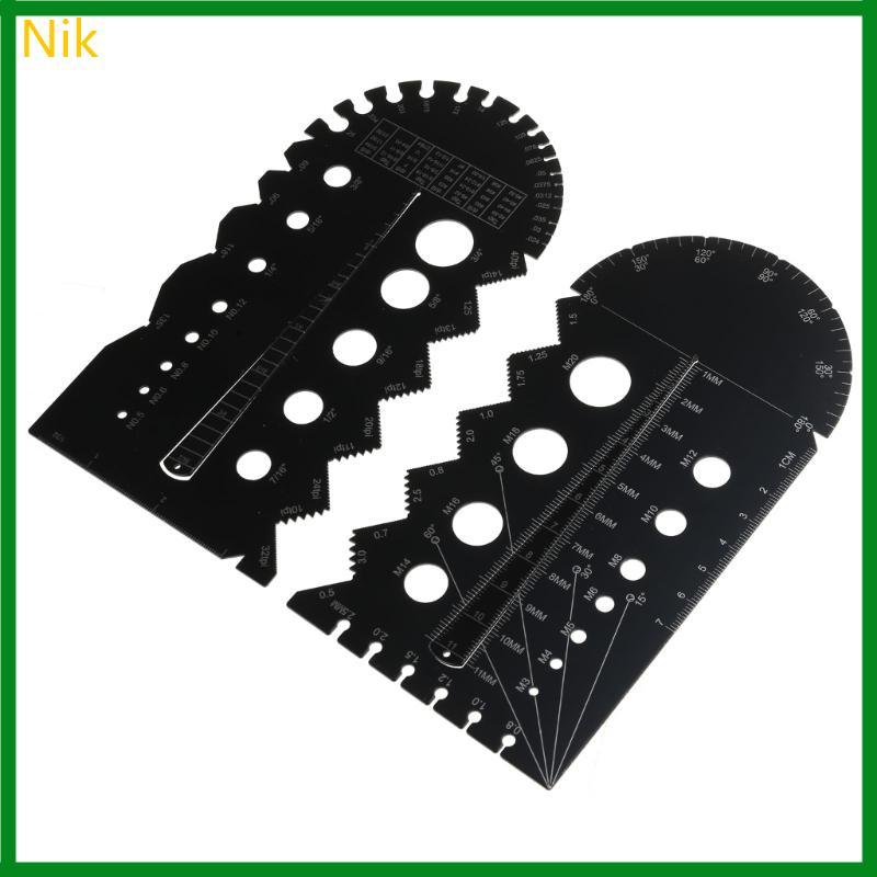 Nik Bolt Nut Thread Metric Imperials Thread Test Bolt Gauges Metric Size Gauges Đo để đo Bu lông Vít