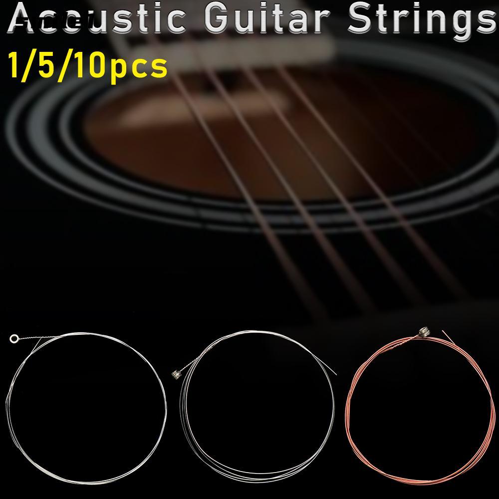 SMILE 1 / 5 / 10 Dây Đàn Guitar Acoustic 3 Phong Cách Âm Sáng Nhạc Cụ Bằng Thép Không Gỉ