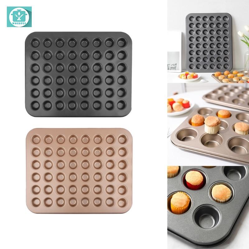 Woedpez Mini Muffin Khay Cupcake Chảo Muffin Chảo Khay Nướng Bánh Chất Liệu Thép Carbon Khuôn Muffin
