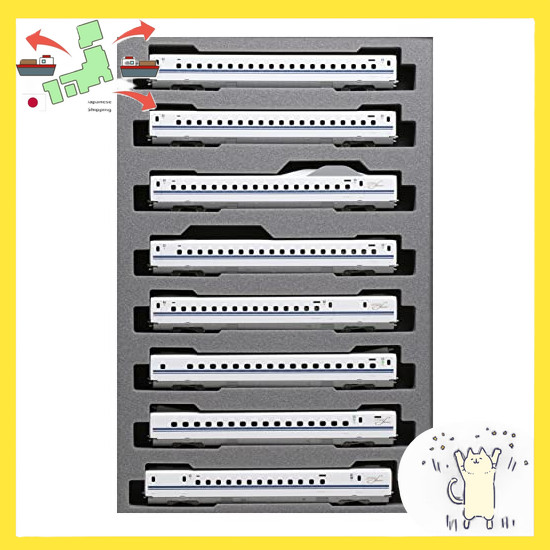 [Japanese Version] KATO N Gauge 10-1699 N700S Shinkansen Nozomi Extension Set B 8 Cars Model Train