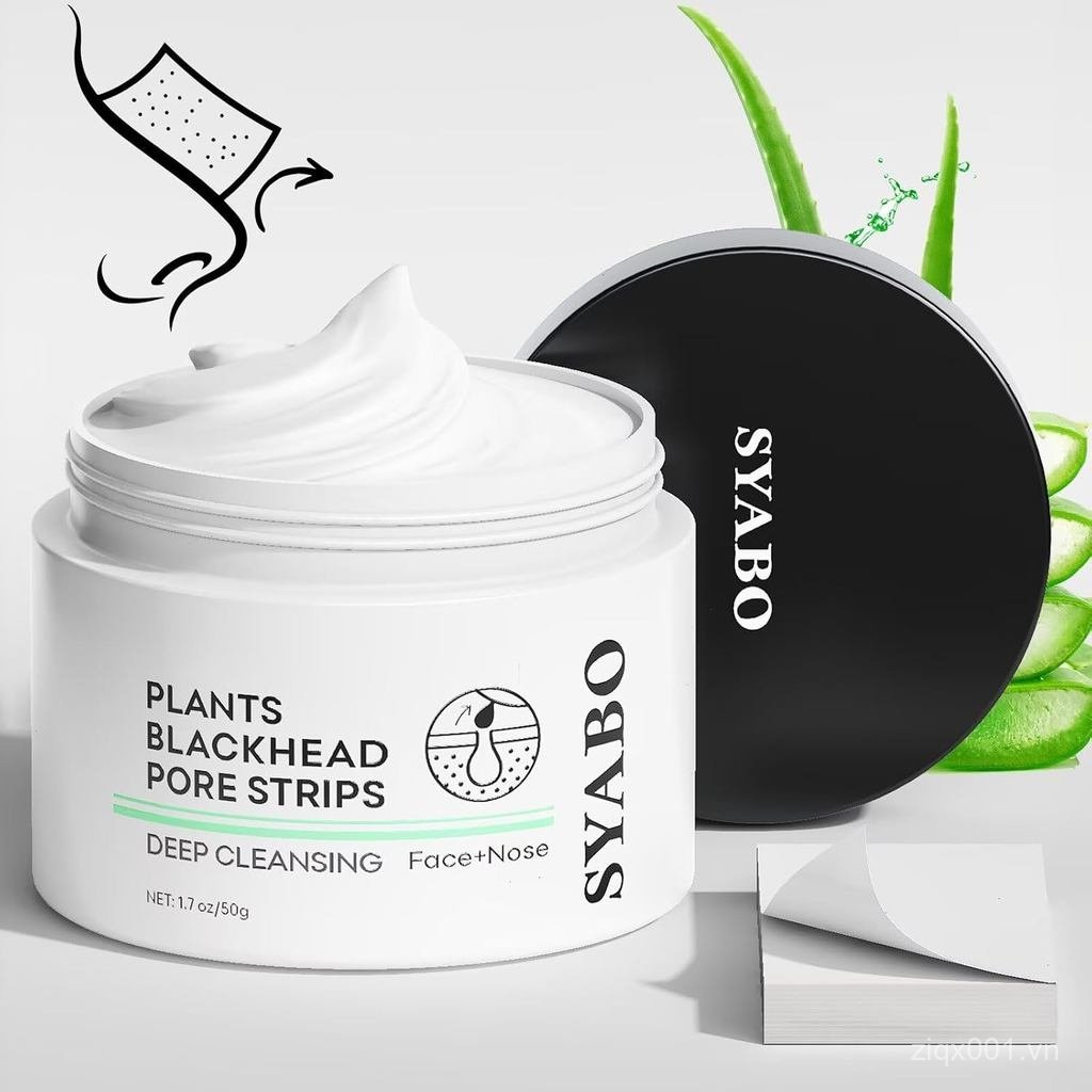 Mặt nạ lột mụn đầu đen cho mũi & mặt - Bộ loại bỏ mụn đầu đen với 100 dải, Puntos Negros, 1.7oz 5DYU