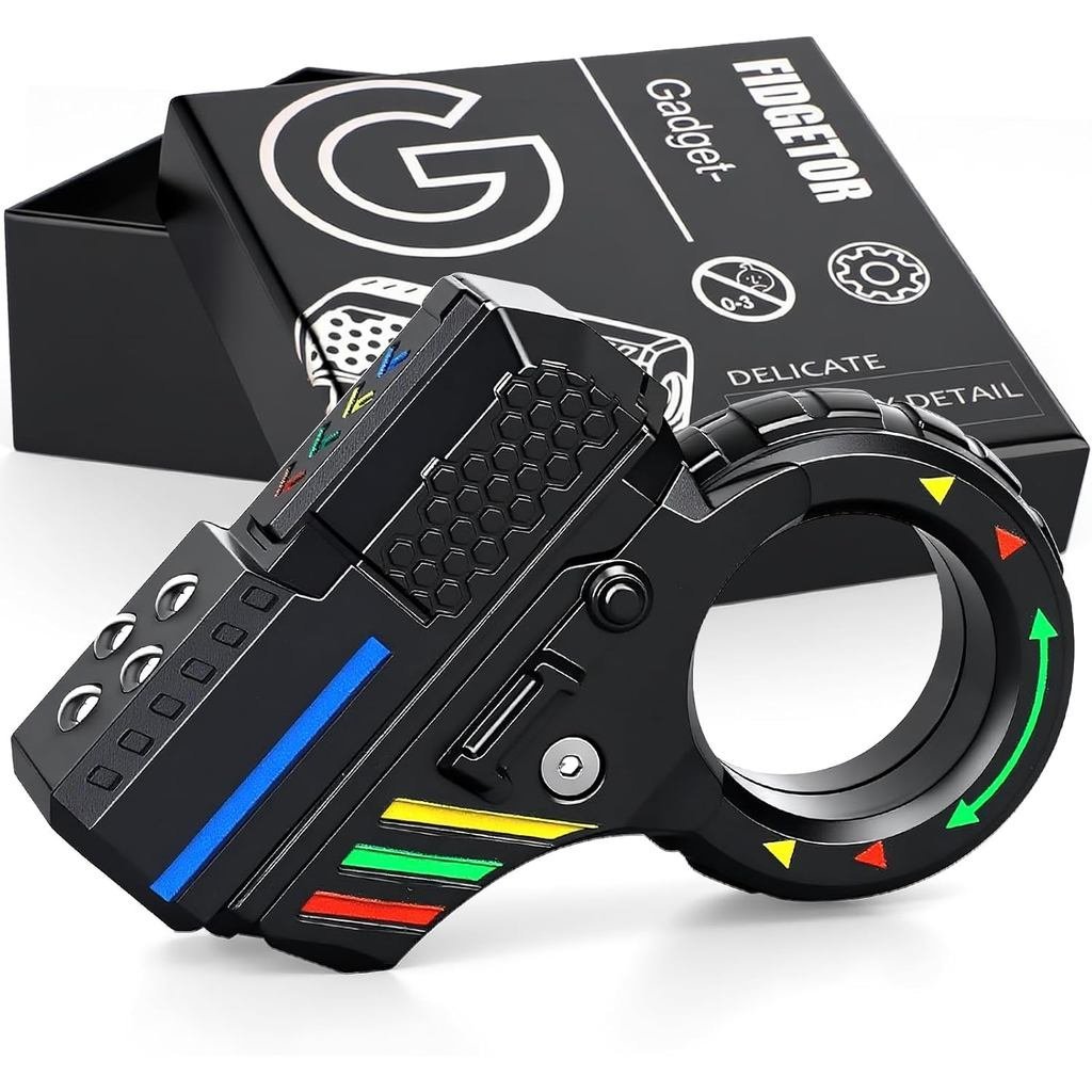 Đồ chơi trượt súng Fidget 3D, Miếng đệm vòng Fidget EDC, Con lăn tay cho trẻ em 8-12 tuổi, Fidgets S