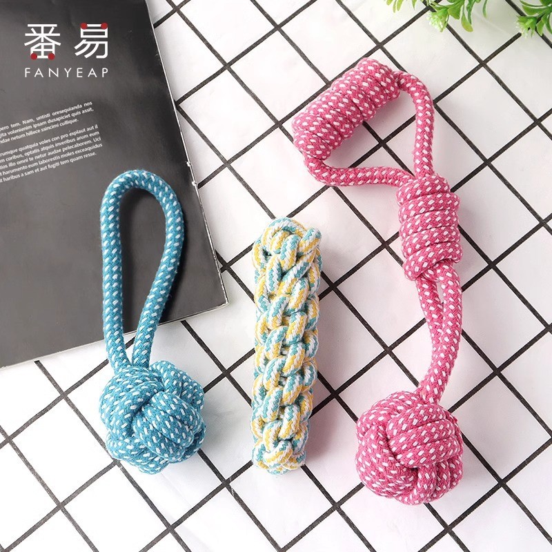 -10Y / 10Y / 10Y Đồ chơi thú cưng / Nút thắt A1J50-Toy Dây chó Tame Đồ chơi chó răng hàm Chống-10Y /